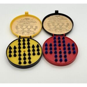 Vintage YOGO Jump A Peg Game Lot of 2 Mid Century Strategy Puzzle Toy Complete